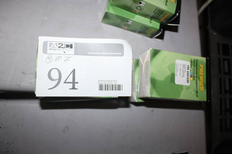 lot 94 image: Lot of (5) HP InkJet Print Cartridge 25