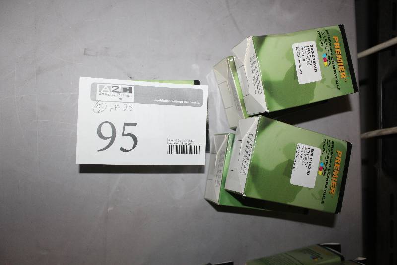 lot 95 image: Lot of (5) HP InkJet Print Cartridge 23