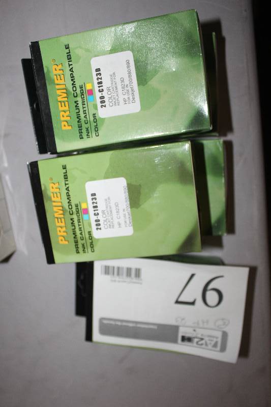 lot 97 image: Lot of (5) HP InkJet Print Cartridge 23