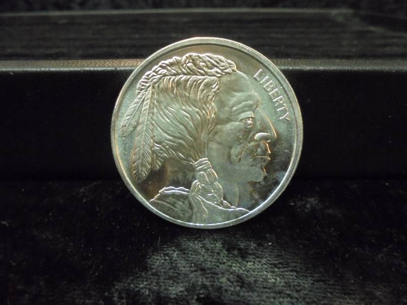 1 Troy Oz .999 Fine Silver - Native AmericanBuffalo