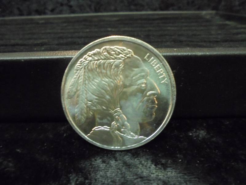 1 Troy Oz .999 Fine Silver - Native AmericanBuffalo
