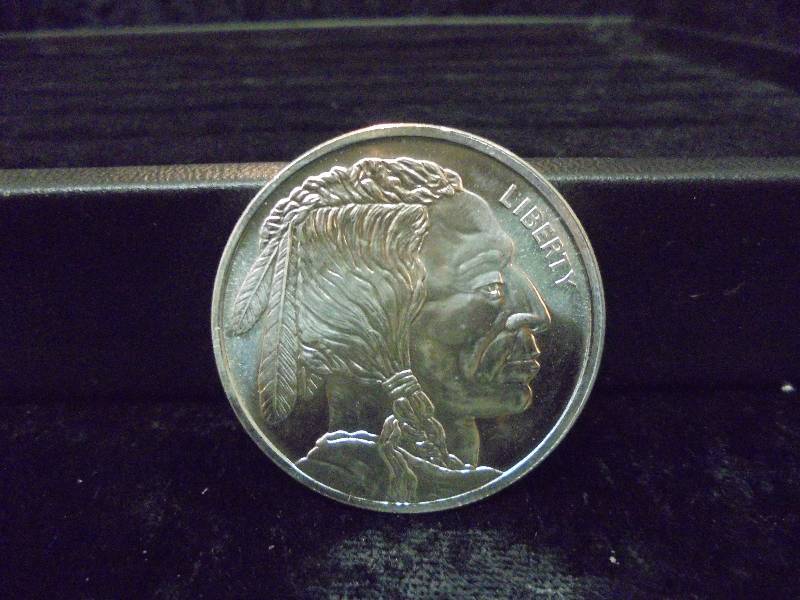 1 Troy Oz .999 Fine Silver - Native AmericanBuffalo