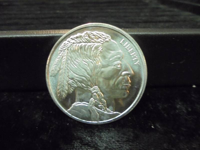1 Troy Oz .999 Fine Silver - Native AmericanBuffalo