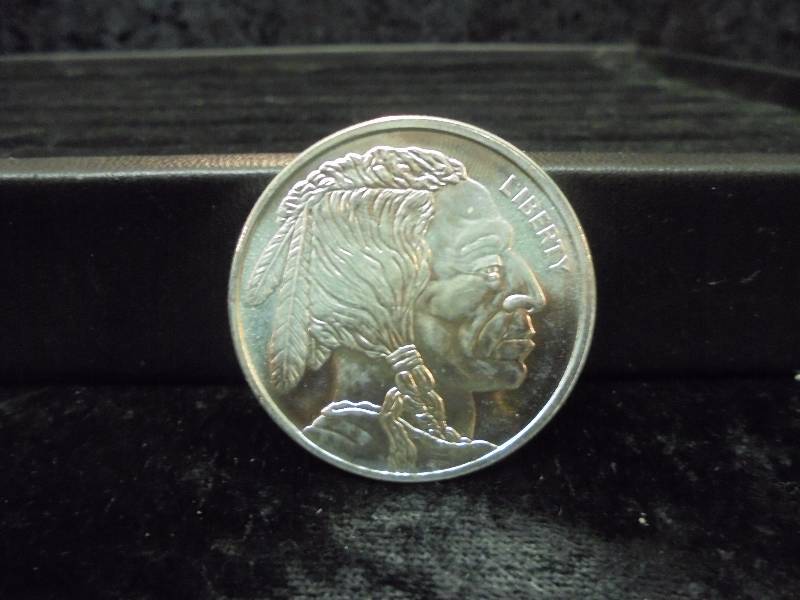 1 Troy Oz .999 Fine Silver - Native AmericanBuffalo