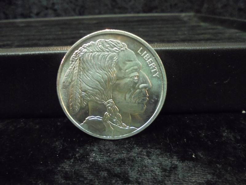 1 Troy Oz .999 Fine Silver - Native AmericanBuffalo