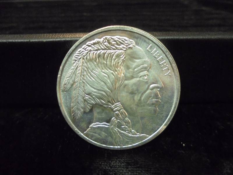1 Troy Oz .999 Fine Silver - Native AmericanBuffalo