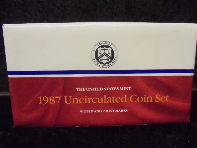 1987 Uncirculated Mint Coin Set