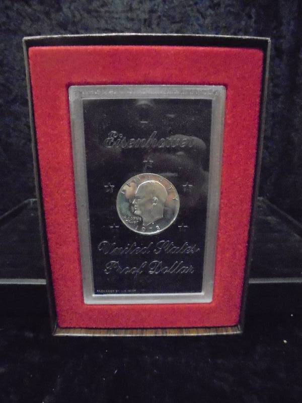 1973 Eisenhower Proof Dollar in Case