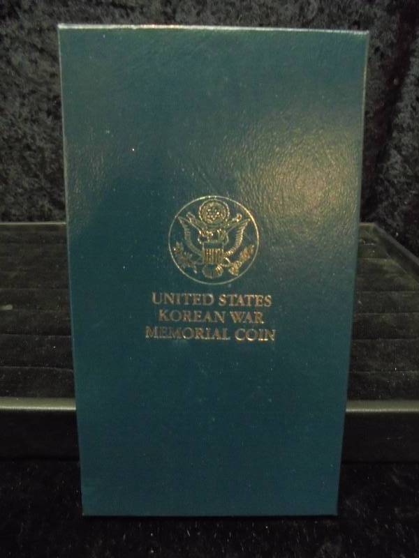 1991 Korean War Memorial Proof SILVER Dollar in Velvet Display