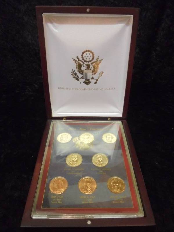 2009 US Commemorative Gallery, Presidential Dollars in  Display