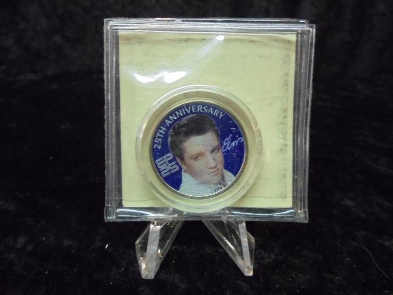 2002 Elvis Presley State Quarter with Stand