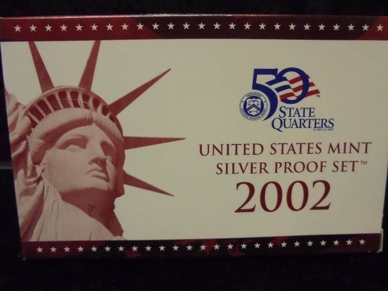 2002 US Mint SILVER Proof Set