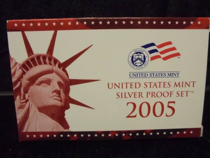 2005 US Mint SILVER Proof Coin Set
