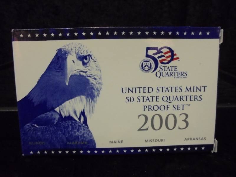 2003 US Mint 50 State Quarters Proof Set