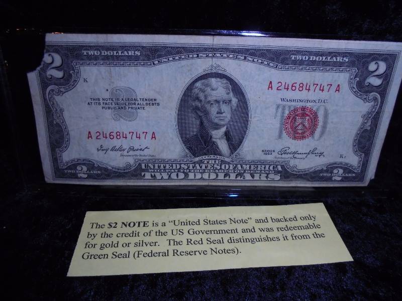 1953 $2 Red Seal Federal Reserve Note