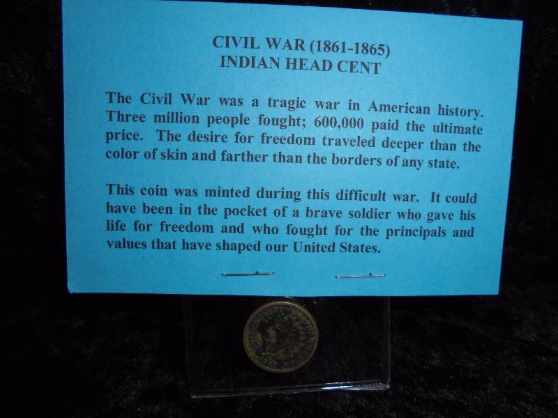 1863 Civil War Indan Head Cent
