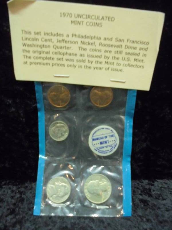 1970 Uncirculated Mint Coins