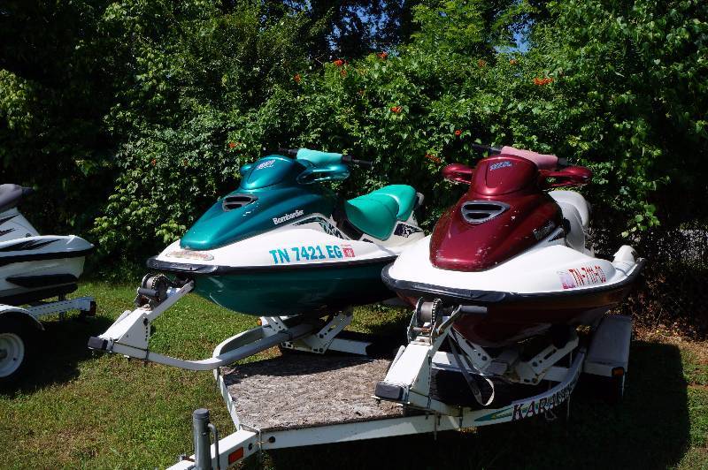 A pair of 1998 Seadoo JetSkis