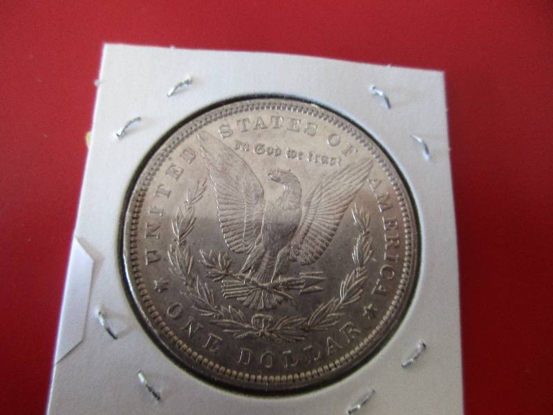 Lot #15  1897-P Morgan Silver Dollar in AUBU Condition.