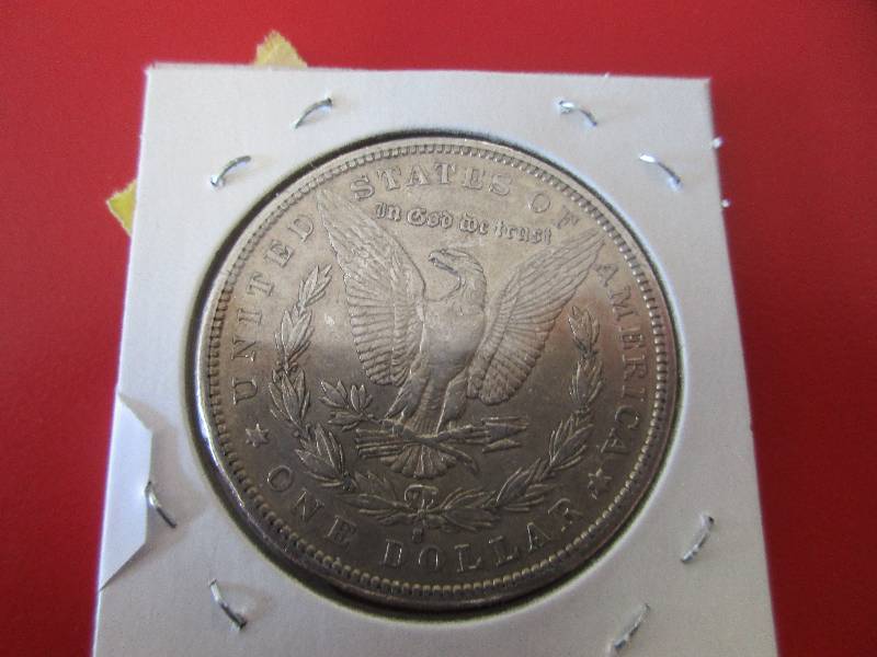 Lot #16  1887-S Morgan Silver Dollar in AUBU Condition.