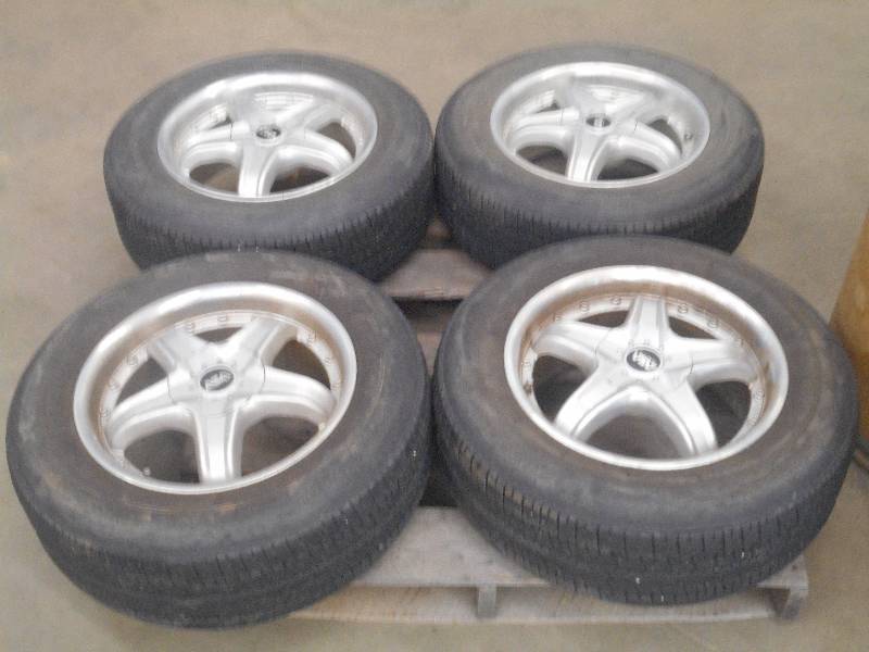 (4) ASA 16 5-Lug Wheels With Fires...