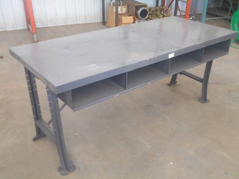 Heavy Duty 3x7 Steel Shop Table W...