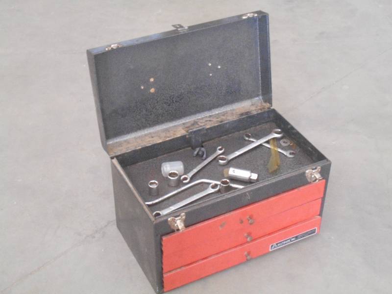 All Trade Steel Toolbox With Misc C...