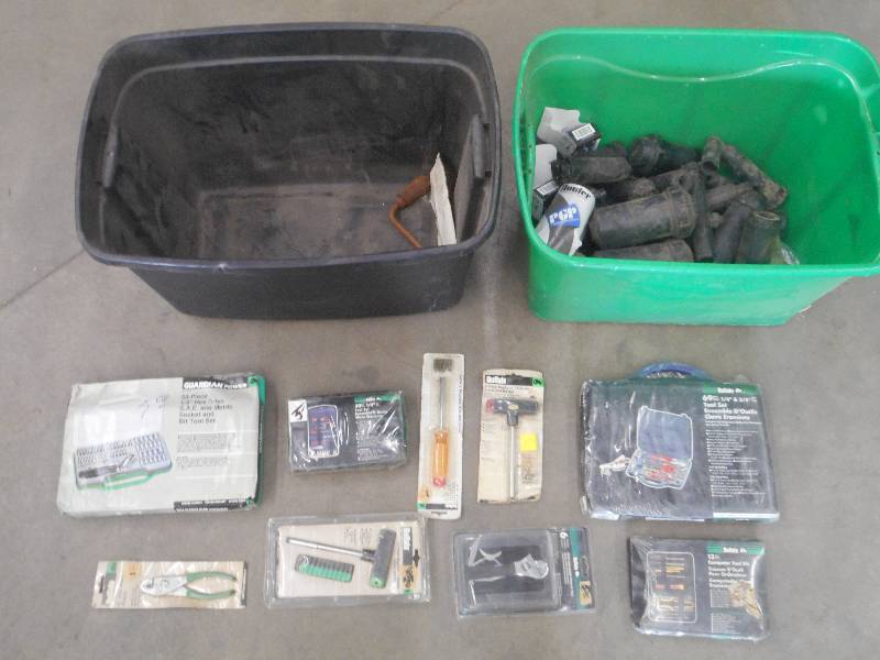 (2) Totes Of Misc New Tool Sets & M...