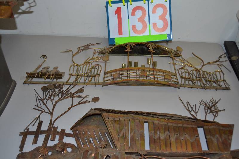 lot 133 image: Copper wall art