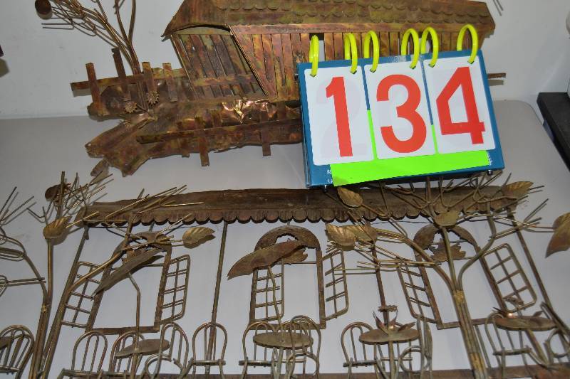 lot 134 image: Copper wall art