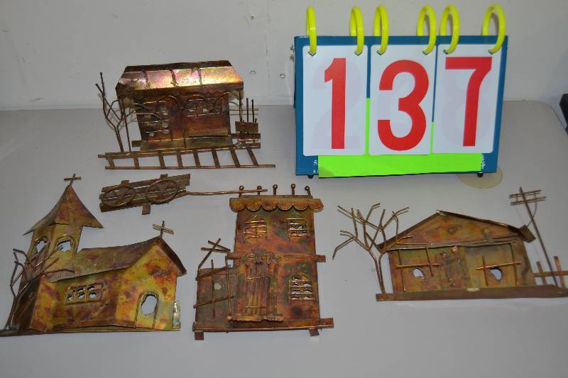 lot 137 image: Copper wall art