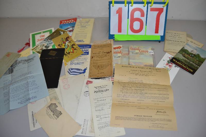 lot 167 image: Vintage Paper items