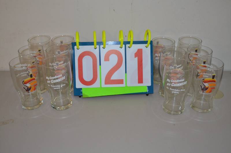lot 21 image: Guinness Beer Glasses
