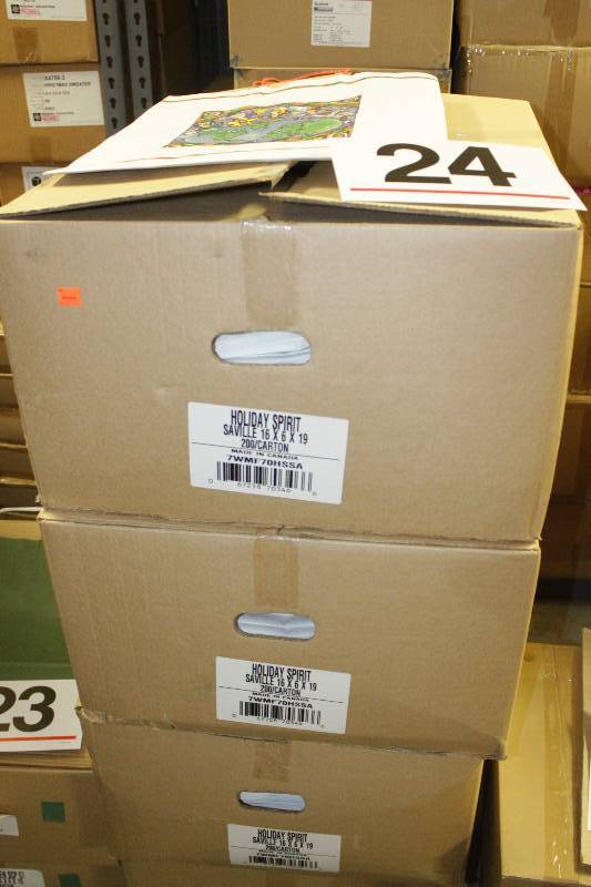 800 Jumbo Holiday Spirit Handled Gift Bags (8 cases of 100 per case)