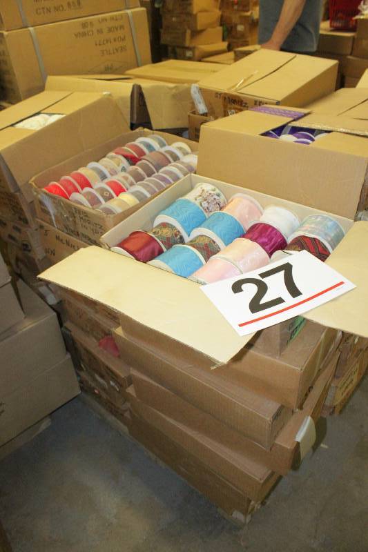 Fabric #9 and #40 Ribbon Assortment (64 cases, mixed counts per case)