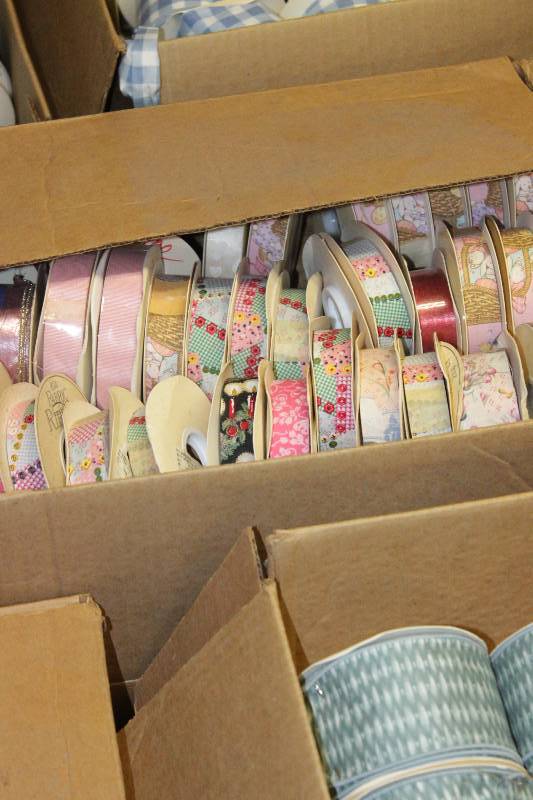 Fabric Ribbon #9 and #40 Assortment (64 cases, mixed counts per case)