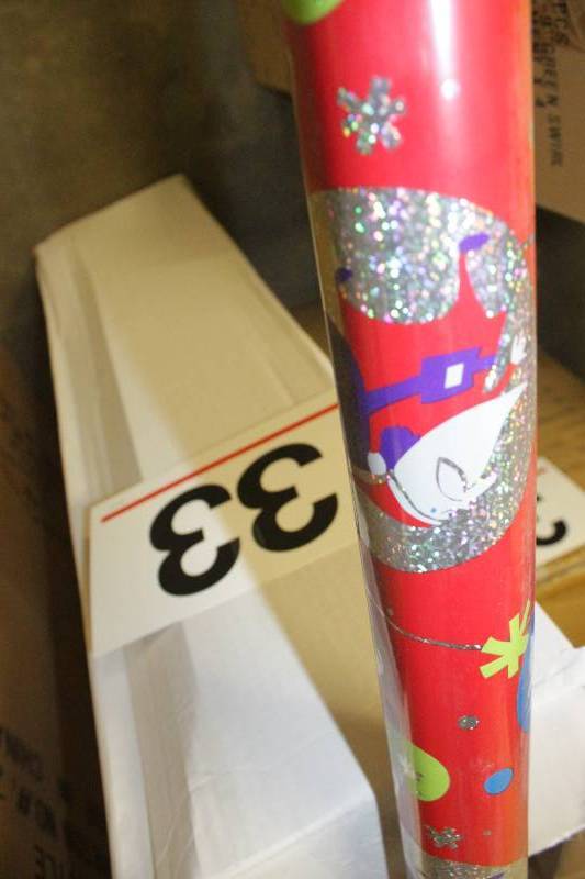 40 rolls of 100 sq. ft. Mylar Wrapping Paper Rolls (2 cases of 20 rolls each)