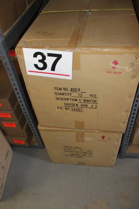 144 Metal Winter Garden Ornament (2 cases of 72 each)