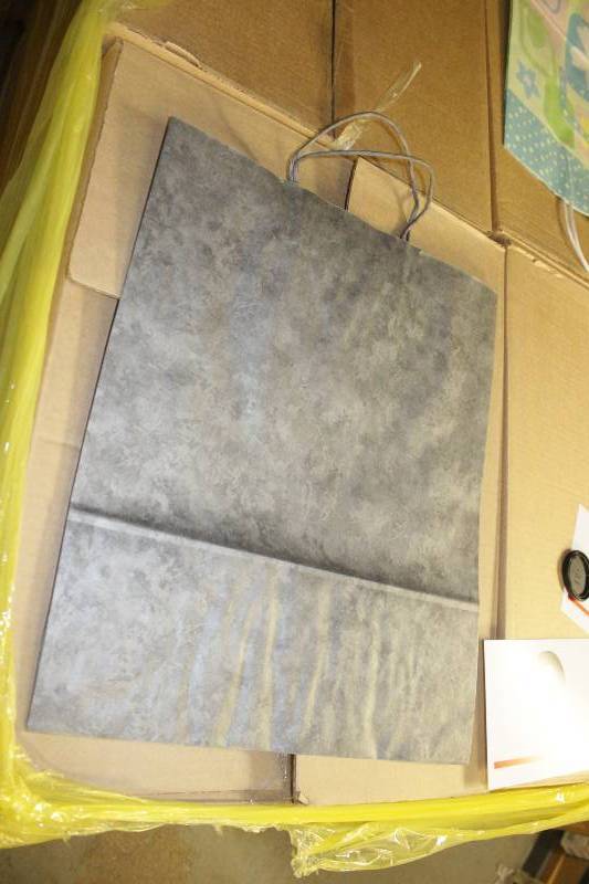 500 Granite Gray Jumbo Handled Gift Bag (5 cases of 100 per case)
