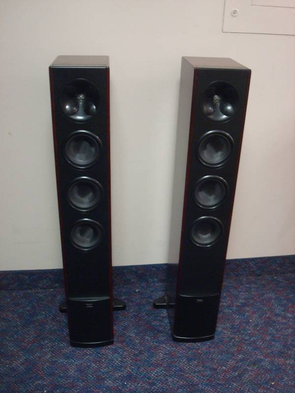 lot 55 image: Klipsch Icon Series WF-34 Floor Speakers, Briefly Tested, Seem To Work Fine