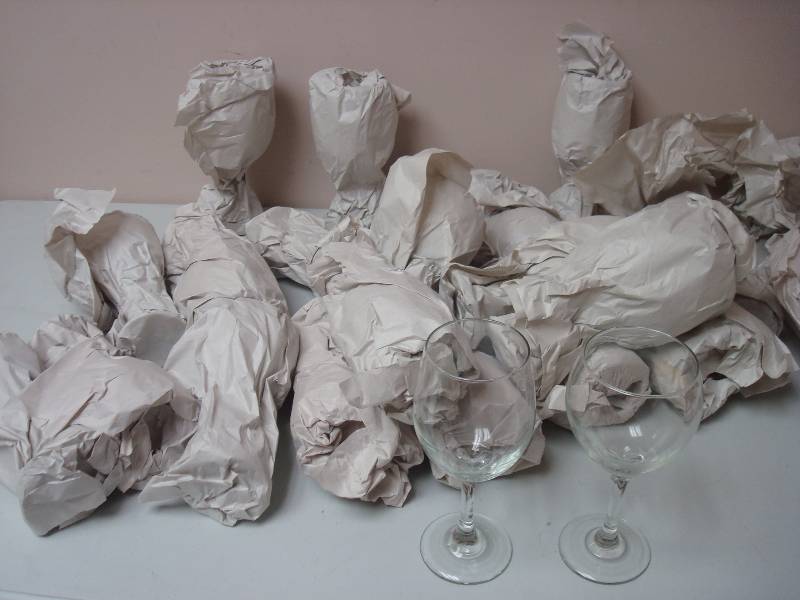 lot 73 image: Box Of Over 20 Wine Glasses