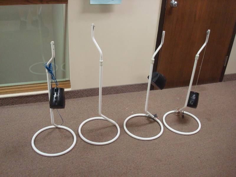 lot 80 image: Speaker Stands With Speakers, Untested