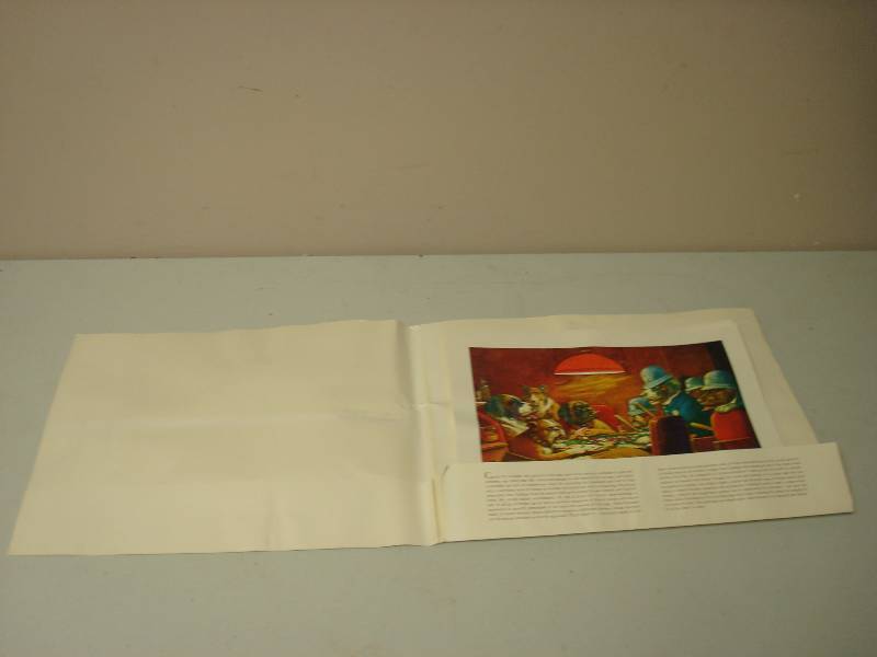 lot 97 image: Dog Playing Poker Masterpeice Muralettes Prints, Some Wear