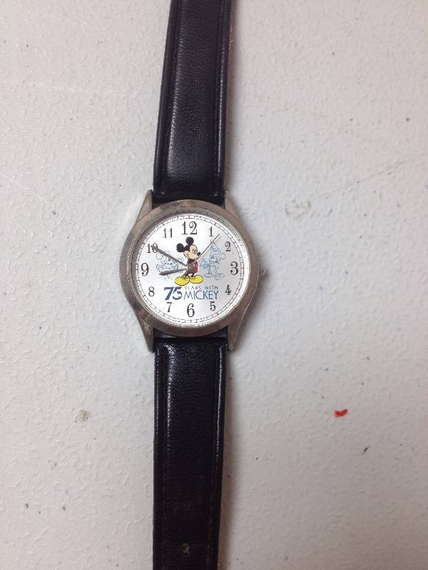 lot 98 image: Disney Mickey Mouse 75 Years Watch, Needs New Battery