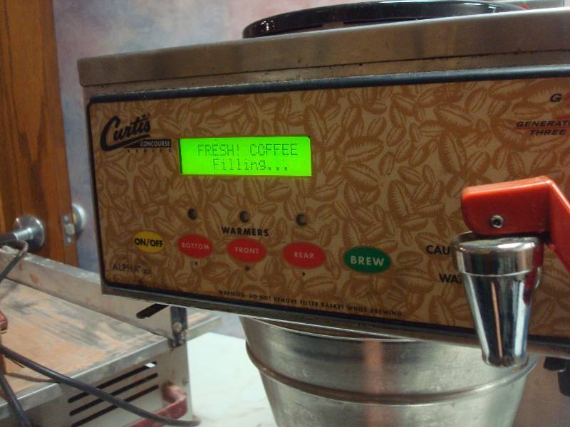 lot 102 image: Curtis Commercial Coffee Machine, Powers On, Untested Other Then That