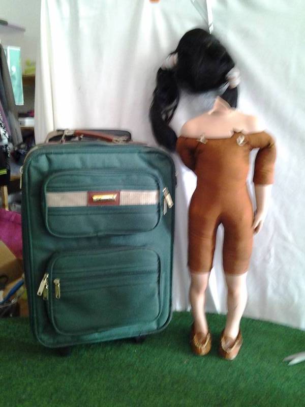 Carry-On Luggage, Indian Doll (Expensive Collector Doll) Needs Head Replaced