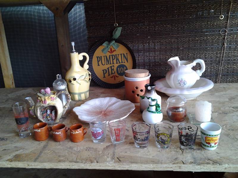 Shot Glasses, Bowl & Pitcher, Misc Decor