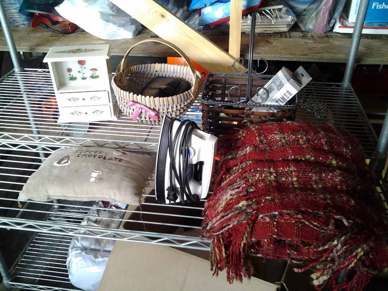 Throw Blanket, Iron, Baskets, Decor