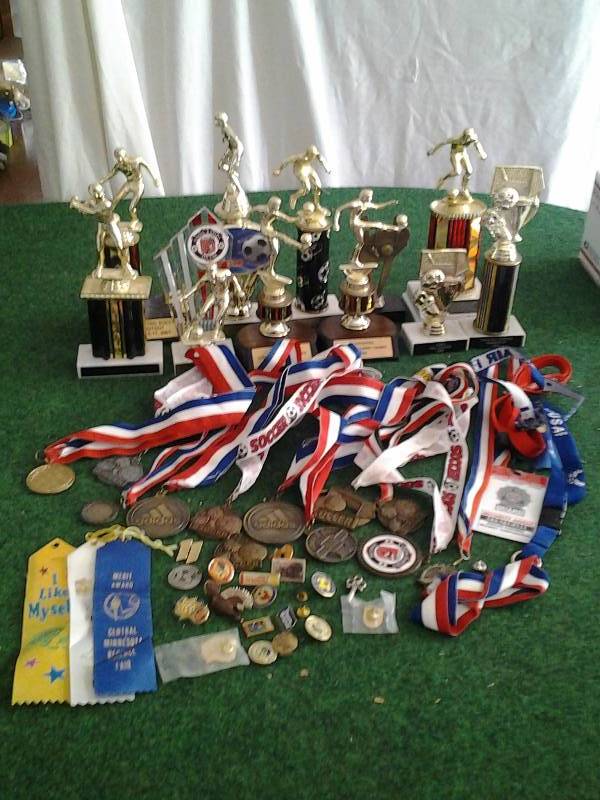 Lot Of Trophies-Medals, Awards, Ribbons