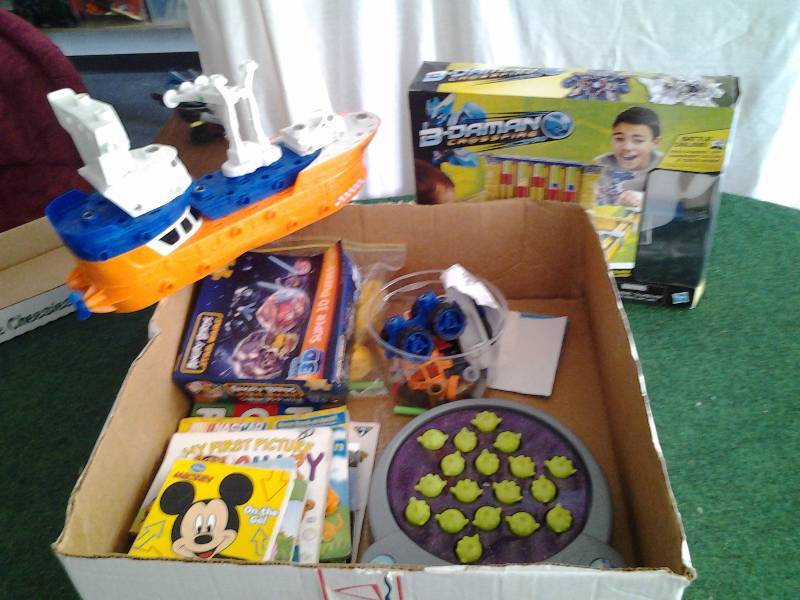 Box Lot Of Toys & Games